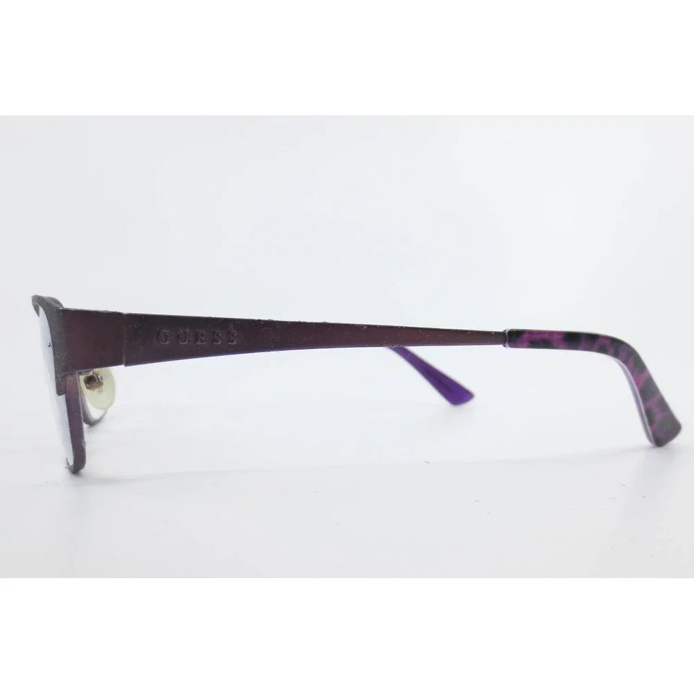 Guess GU9139-B 082 Purple Rectangular Metal Eyeglass Frames 49-17-130